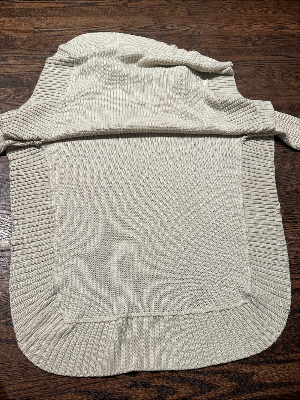 RD Style Cream Turtleneck Knit Poncho - Picture 5 of 10